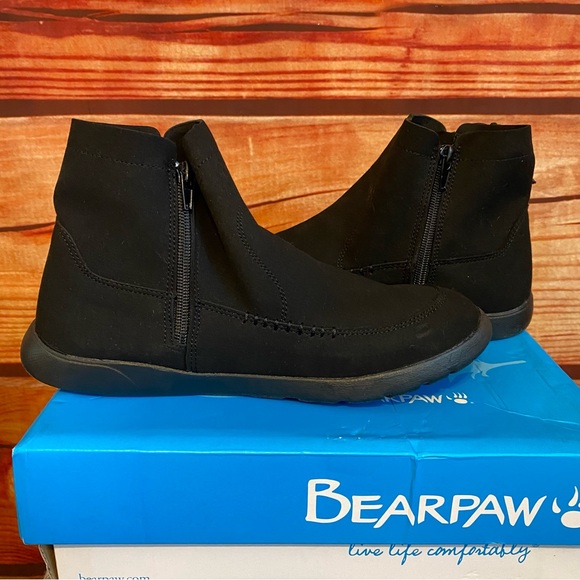 NWT BearPaw Microfiber Ankle Booties - Picture 6 of 9
